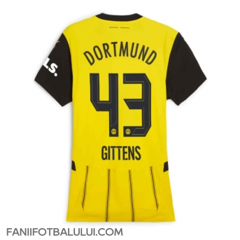 Borussia Dortmund Jamie Bynoe-Gittens #43 Tricou Fotbal Replică 2024-25 Femei Acasa